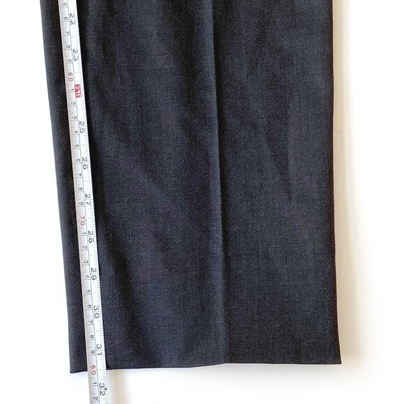 Gucci Mens Wool Silk Dress Pants Size 46 IT Flat Front Dark Gray Made in Italy - Picture 12 of 14